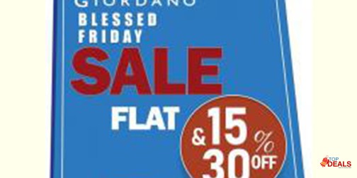 Giordano Blessed Friday Sale Flat 15% & 30% Off 