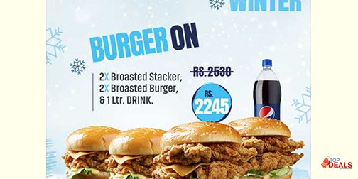 Karachi Broast Burger On Deal For Rs.2245 