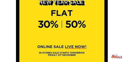 Breakout! New Year Sale Flat 30% & 50% Off 