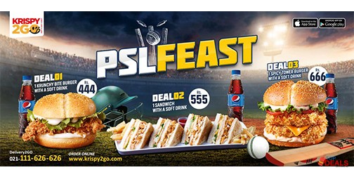 Krispy2GO Psl Feast Deal 1 For Rs.444 