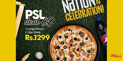 Pizza Nation PSL Deal 1 For Rs. 499 