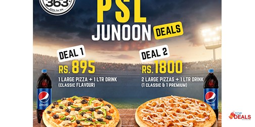 Pizza 363 PSL Deals Starting For Rs. 895 