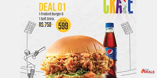 Burger O'Clock PSL Craze Deal 1 For Rs.599 