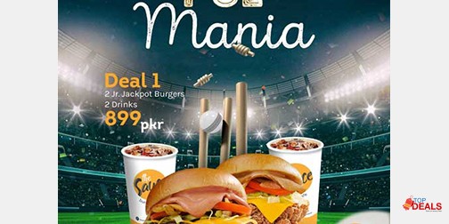 The Sauce Burger Cafe PSL Mania Deal 1 For Rs.899 