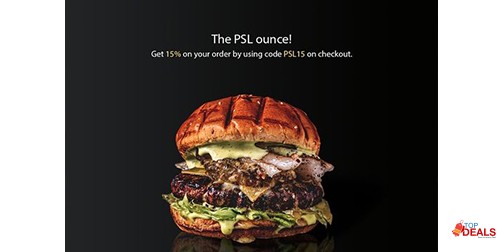 8oz Burgers PSL Offer get 15% Off 