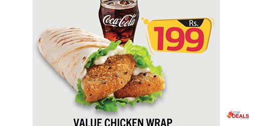 Hardee's Chicken Wrap Deal For Rs.199 
