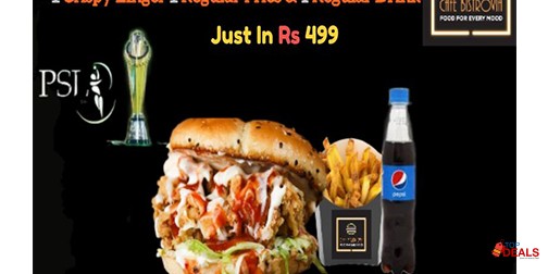 Cafe Bistrovia PSL Mega Deal 1 For Rs.499 