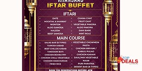Khansaab Iftar Buffet For Adults Rs.1749 