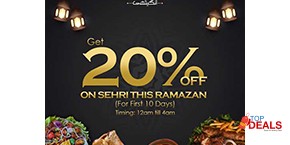 Angeethi 20% off on Sehri 