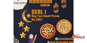 Pizza Yumm's Ramadan Deal 1 For Rs.500 