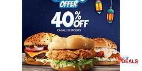 HOB - House Of Burgers FLAT 40% off on All Burgers 