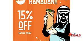 Walla 15% off on Entire Menu 
