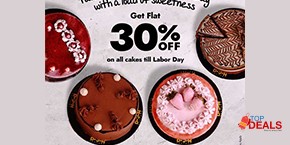 Dough Factory FLAT 30% off on all Cakes 