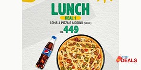 Caesar's Pizza Lunch Deal 1 For Rs.449 
