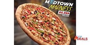 HBL Bank is giving 15% discount on New Yorker Pizza 