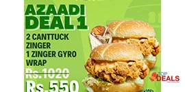 Canttuck is Offering Azaadi Deal 1 For Rs.550/- 