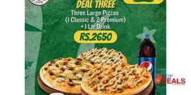 Pizza 363 Offers Azadi Deal 3 For Rs.2650/- 