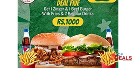 Pizza 363 Offers Azadi Deal 5 For Rs.1000/- 