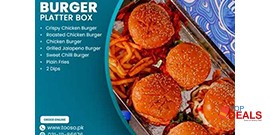 Toosa Offers Deal Burger Platter Box For Rs.3570/- +tax 