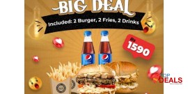 Big Thick Burgerz Big Deal For 2 Persons For Rs.1590/- 