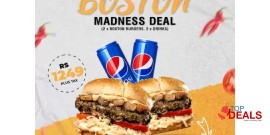 Boston Madness Deal For Rs.1249/- +Tax 
