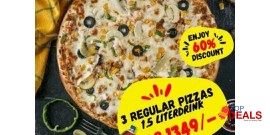 Day Night Pizza! Enjoy 60% Discount On Deal 10 For Rs.1349/- 