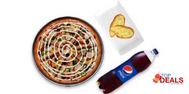 Pizza Plus Pakistan 1x Large Pizza, 2x Pcs Cheese Garlic Bread, 1x Drink 1 Ltr Ultimate Plus Deal For Rs.1300/- 
