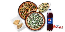 Pizza Plus Pakistan 2x Large Pizza, 1x Chicken Pasta, 1x Chicken Calzone, 1x Drink 1.5 Ltr Family Plus For Rs.3000/- 