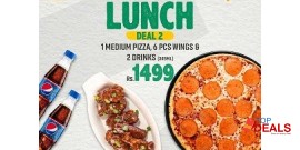Caesar's Pizza Lunch Deal 2 For Rs.1499/- 