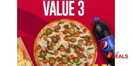 Pizza Nation Extra Value Deal 3 For Rs.1799/- 