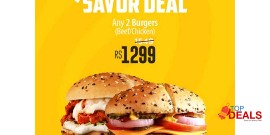 HOB - House Of Burgers Mighty Savor Deal For Rs.1299/- 