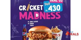 Jamil's Restaurant Cricket Deal 3 For Rs.430/- 
