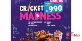 Jamil's Restaurant Cricket Deal 6 For Rs.990/- 