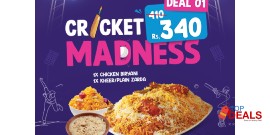 Jamil's Restaurant Cricket Deal 1 For Rs.340/- 